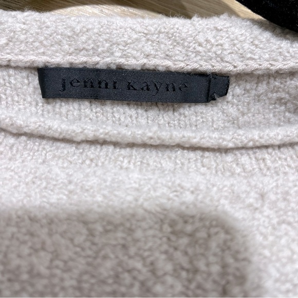 JENNI KAYNE Boucle Merino Wool blend Crewneck Sweater - Picture 4 of 5